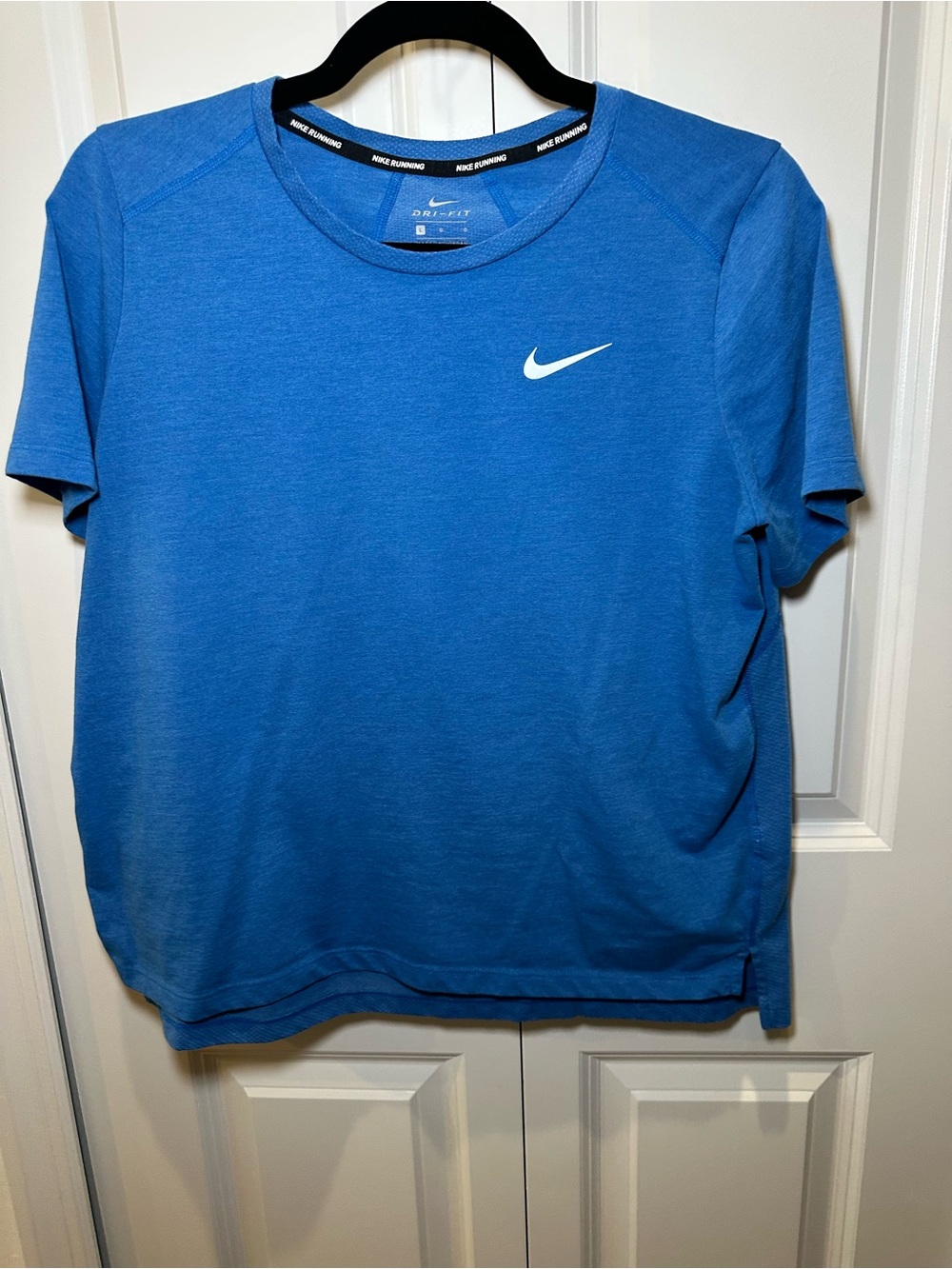 Nike Running Womens Dri-FIT Short Sleeve T-Shirt — Blue